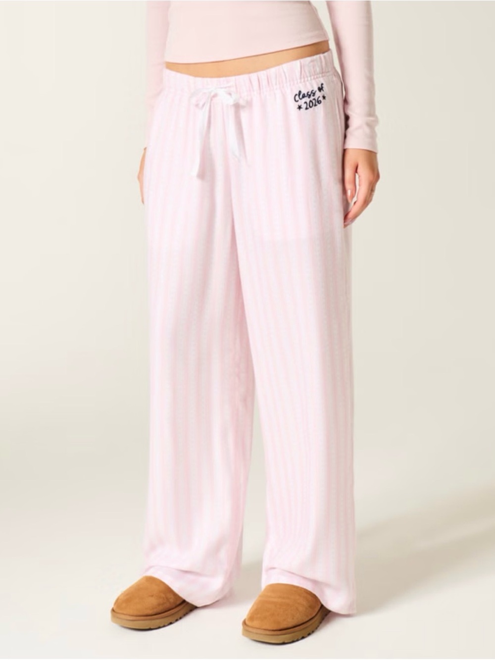 Hollister Girls' Pink & Floral Flannel Pants Pajama Bottoms - 3-Pack
